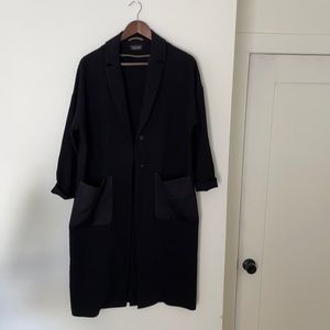 Top shop black duster jacket